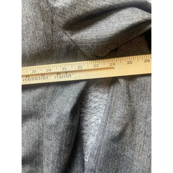 VTG Curlee 2 Piece Suit Mens 46 Gray Virgin Wool Sport Coat Blazer Dress Pants‎